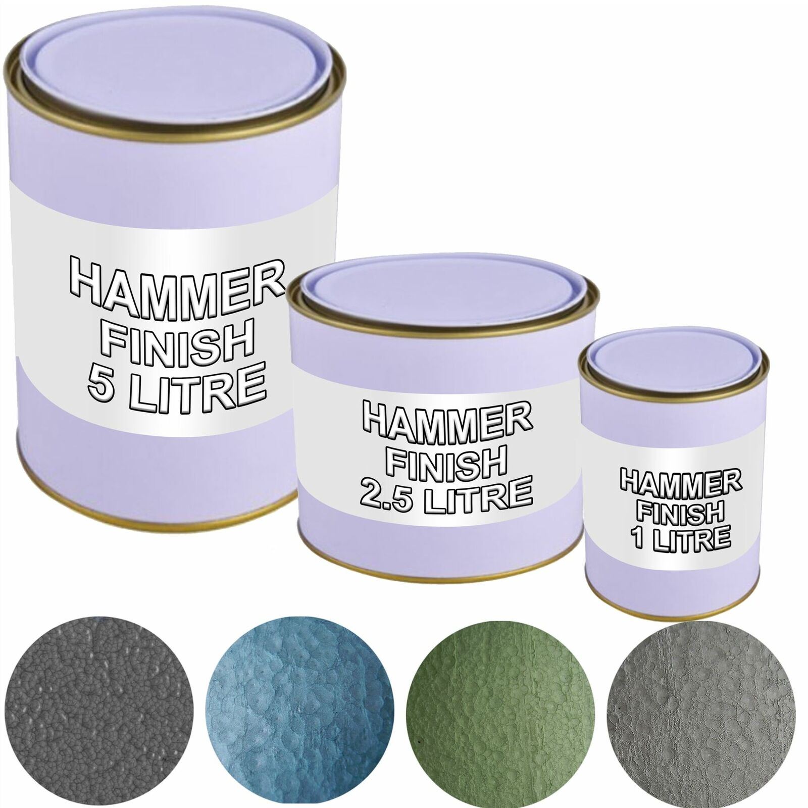 Hammer Finish Metal Paint Car/Van Automotive/Industrial/Home Hammered