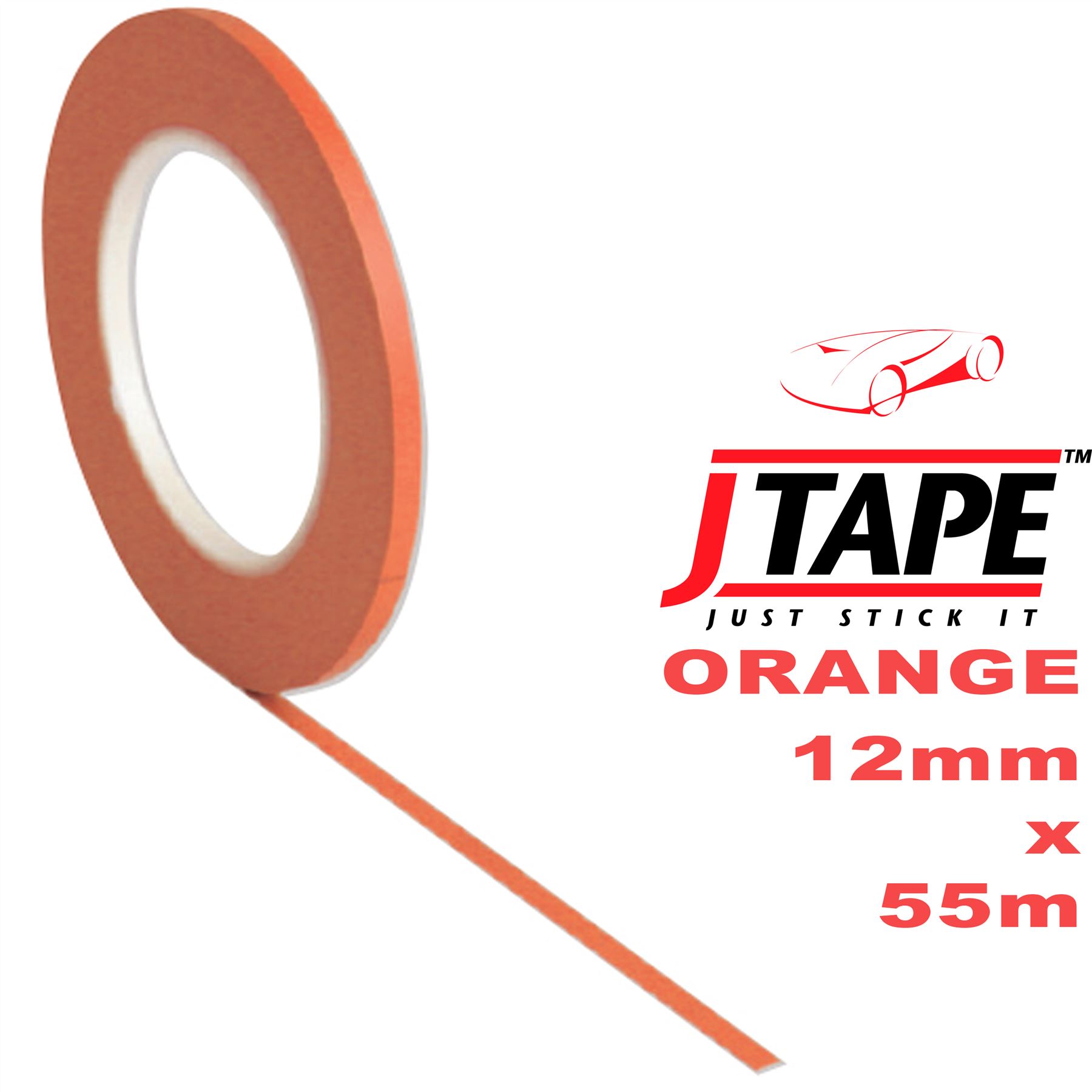 JTape ORANGE Fine Line Masking tape Detailing Heat Resistant 150°C 3mm