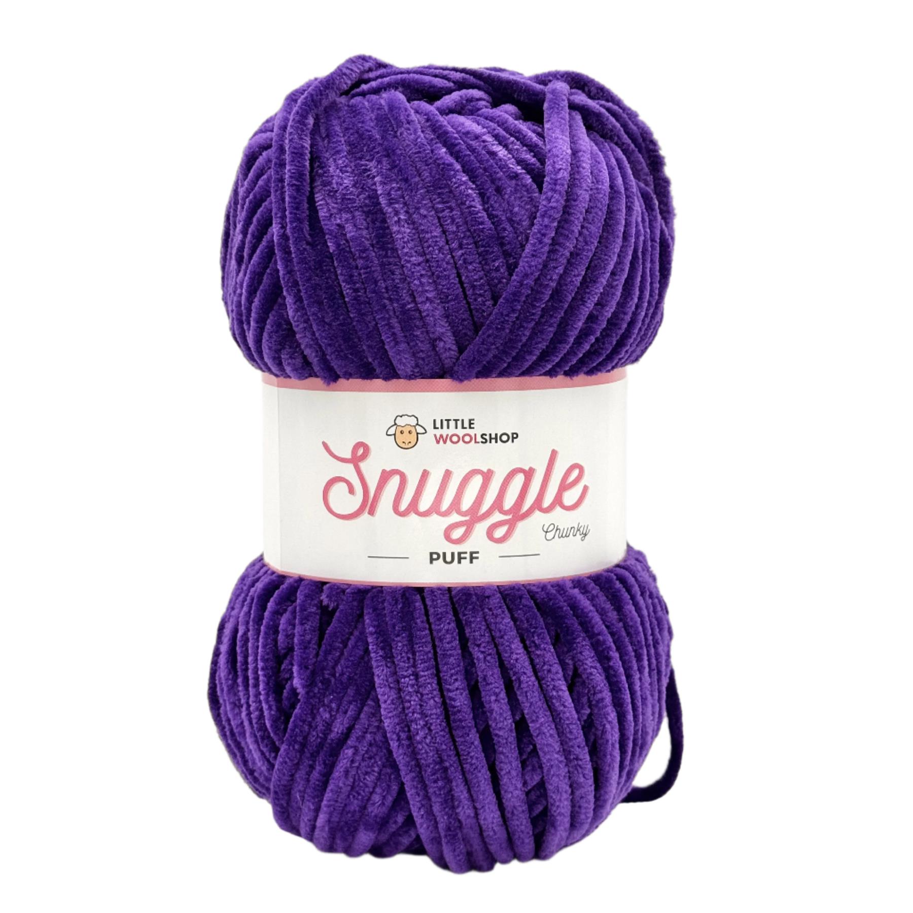 LittleWoolShop Snuggle Puff Chunky Chenille 100g Soft Knitting Crochet Yarn - Picture 14 of 35