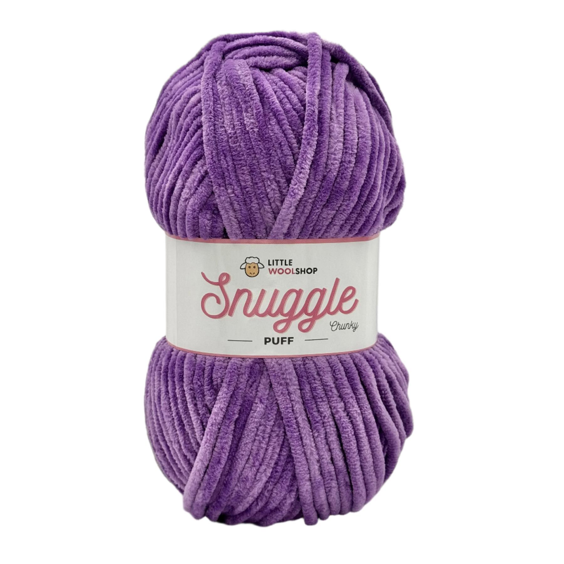 LittleWoolShop Snuggle Puff Chunky Chenille 100g Soft Knitting Crochet Yarn - Picture 18 of 35