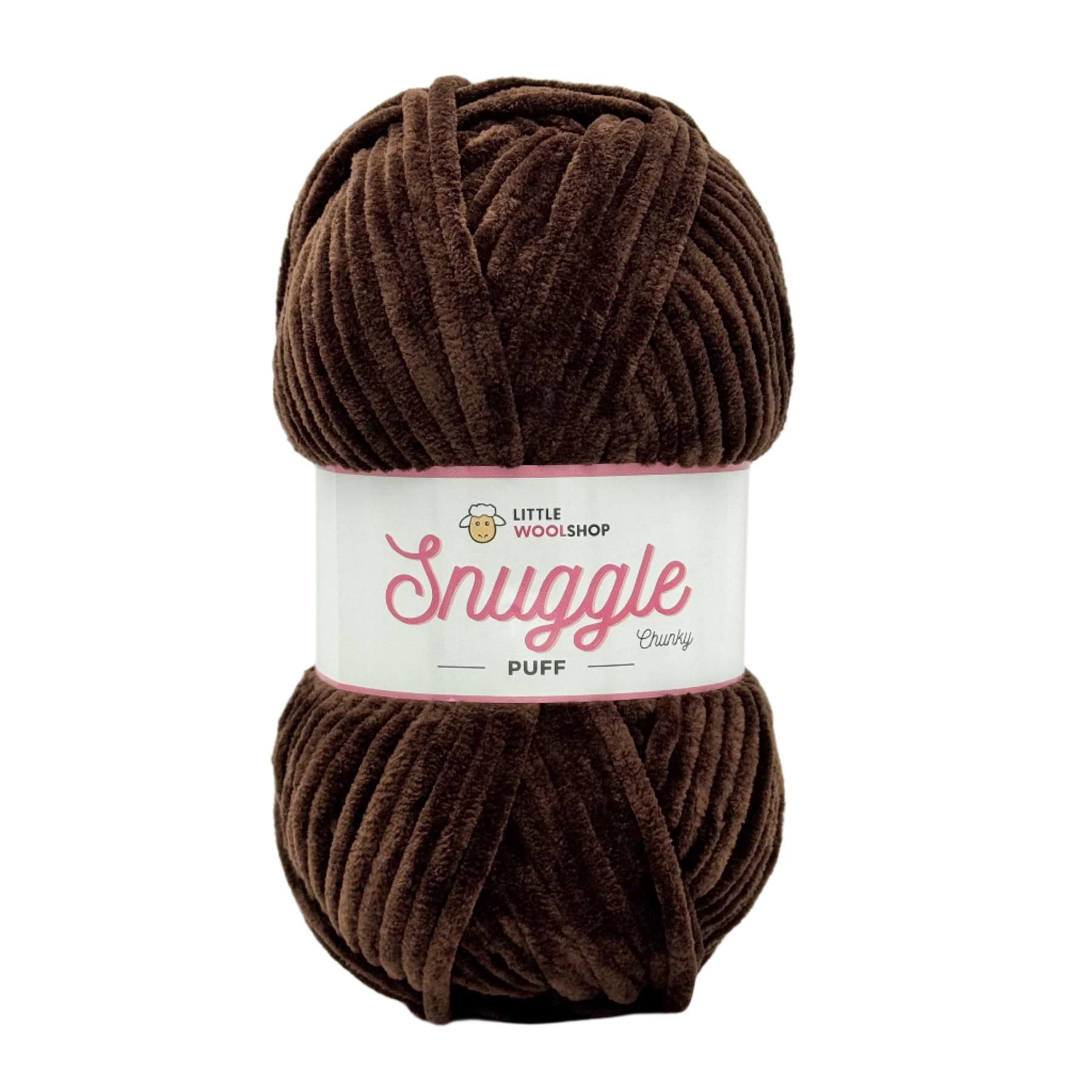 LittleWoolShop Snuggle Puff Chunky Chenille 100g Soft Knitting Crochet Yarn - Picture 12 of 35