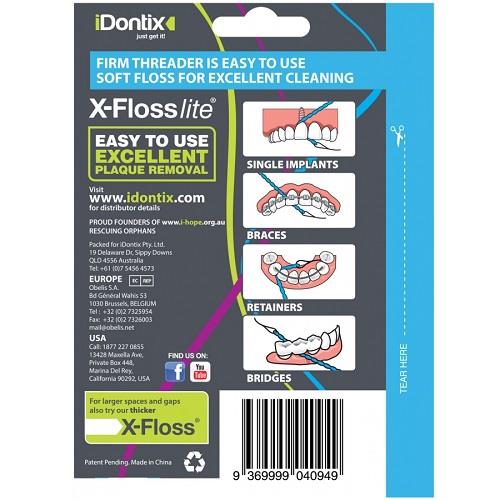 Idontix XFloss Lite Thin Dental Floss 30 Strands In Pack