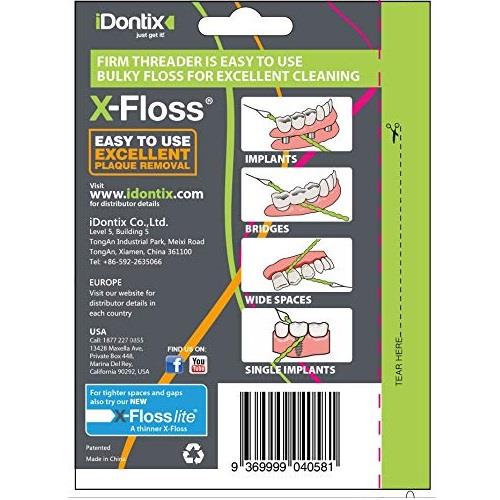 Idontix XFloss Easy Bridge And Implant Floss 30 Strands Per Pack eBay