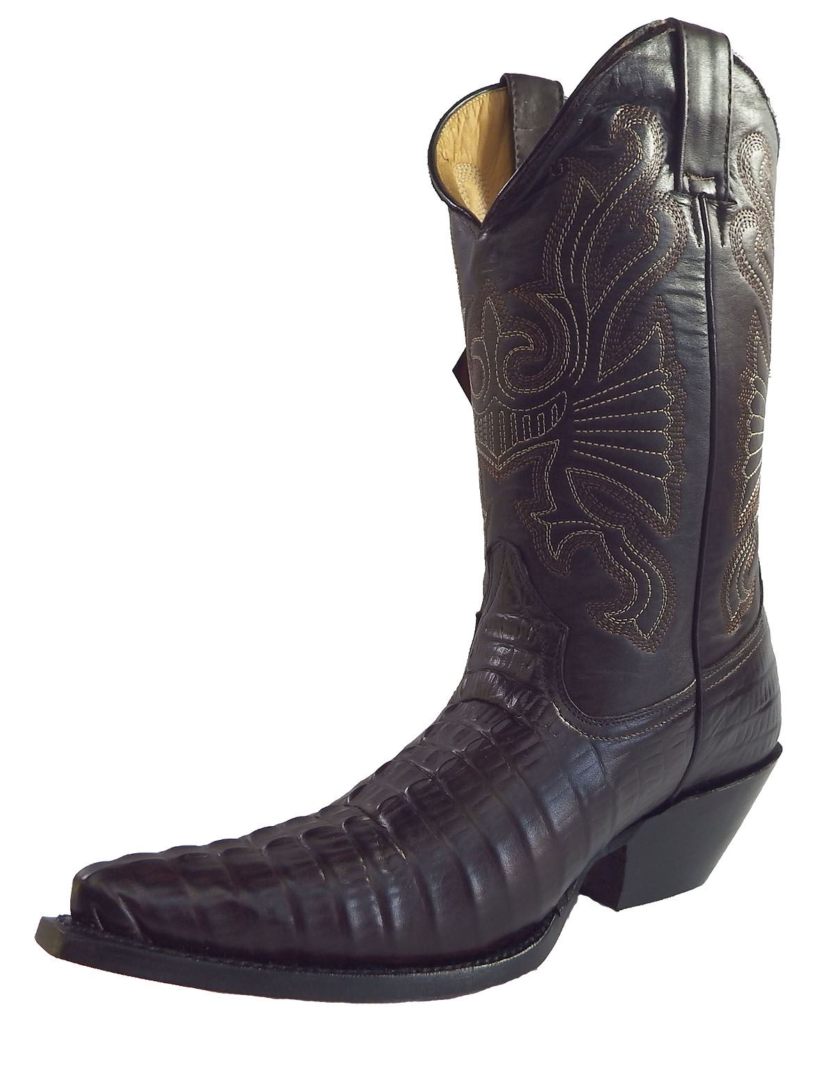 Grinders Carolina Croc Tail Leather Premium Mexican Cowboy Boots eBay