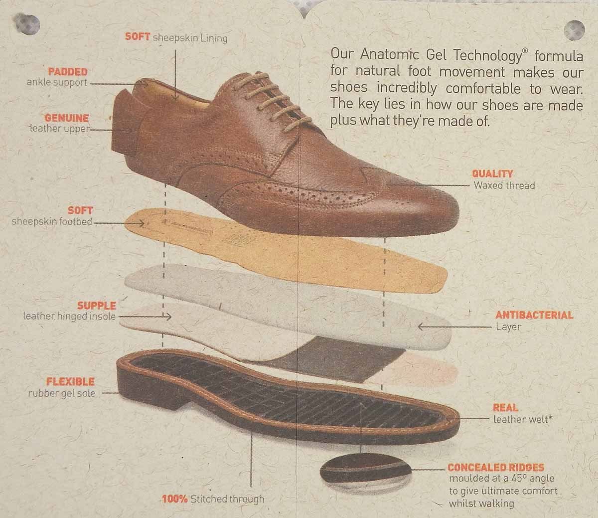 Zapatos de cuero Anatomic para hombre & TUCANO De Piel De Oveja Forrado & hombre Co Cómodos de Lujo Gel 39946a Zapatos de cuero Anatomic para hombre & TUCANO De Piel De Oveja Forrado & hombre Co Cómodos de Lujo Gel 39946a