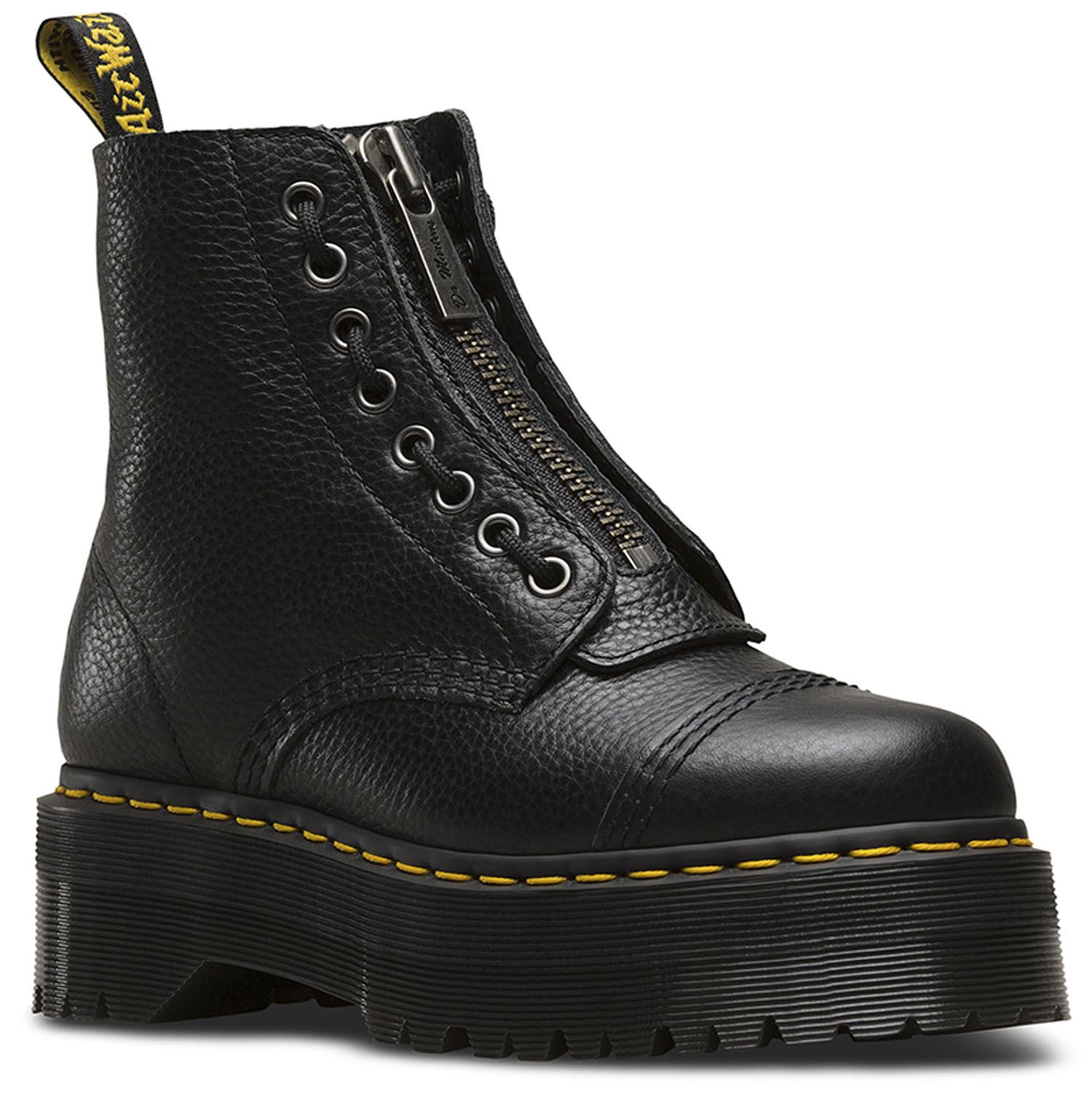 Dr Martens Ladies Sinclair Black Aunt Sally Leather Leather Leather Quad Platform Boots AW18 b85869 Dr Martens Ladies Sinclair Black Aunt Sally Leather Leather Leather Quad Platform Boots AW18 b85869