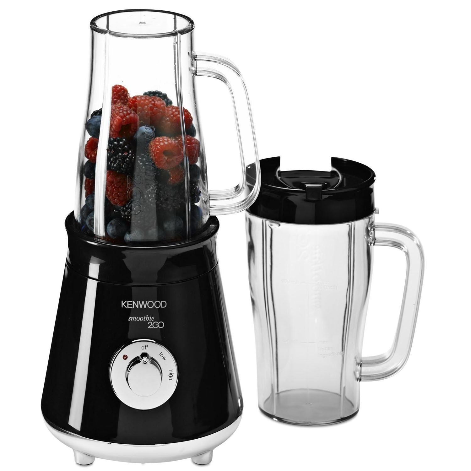Kenwood SB056 Black 300W 2 Speed 0.5L Compact 2GO Smoothie Maker