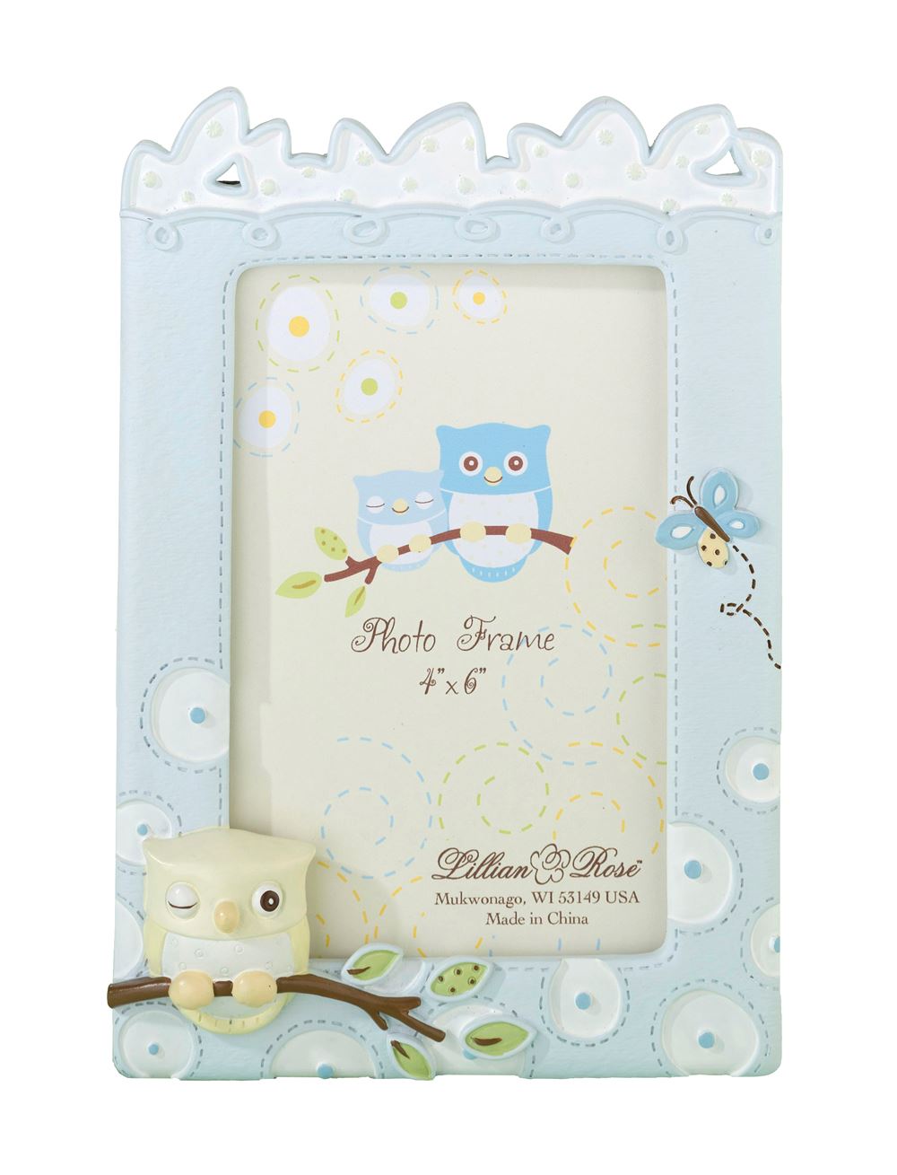 Owl 4 x 6" Picture Photo Frame Baby Showers Christening Gifts eBay