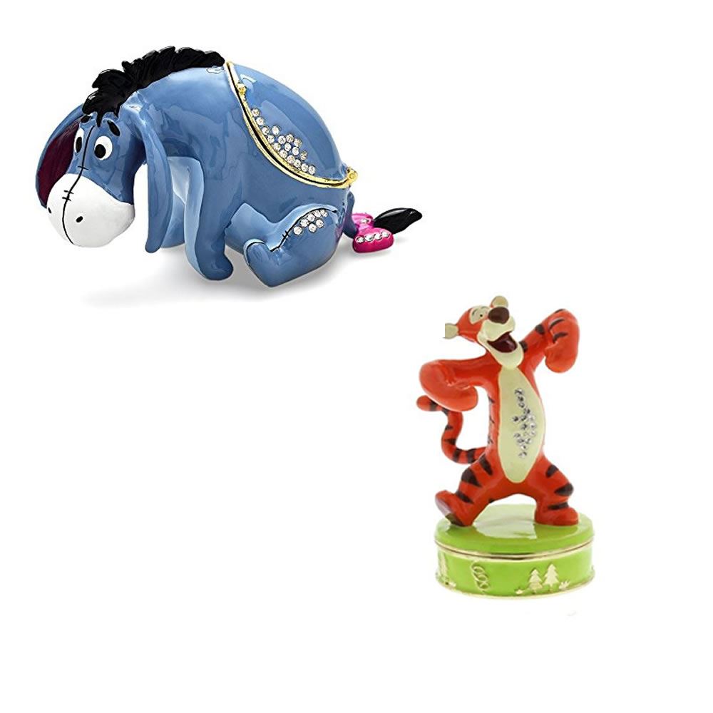 DISNEY WINNIE THE POOH TIGGER EEYORE FIGURINE JEWELLERY TRINKET BOX