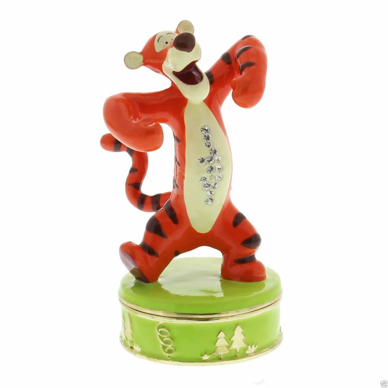 DISNEY WINNIE THE POOH TIGGER EEYORE FIGURINE JEWELLERY TRINKET BOX - Picture 3 of 3