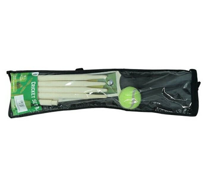 Cricket Set Wooden Cricket Bat Ball Sets + Free Carry Bag Kids Children Adults - Produktbild 5