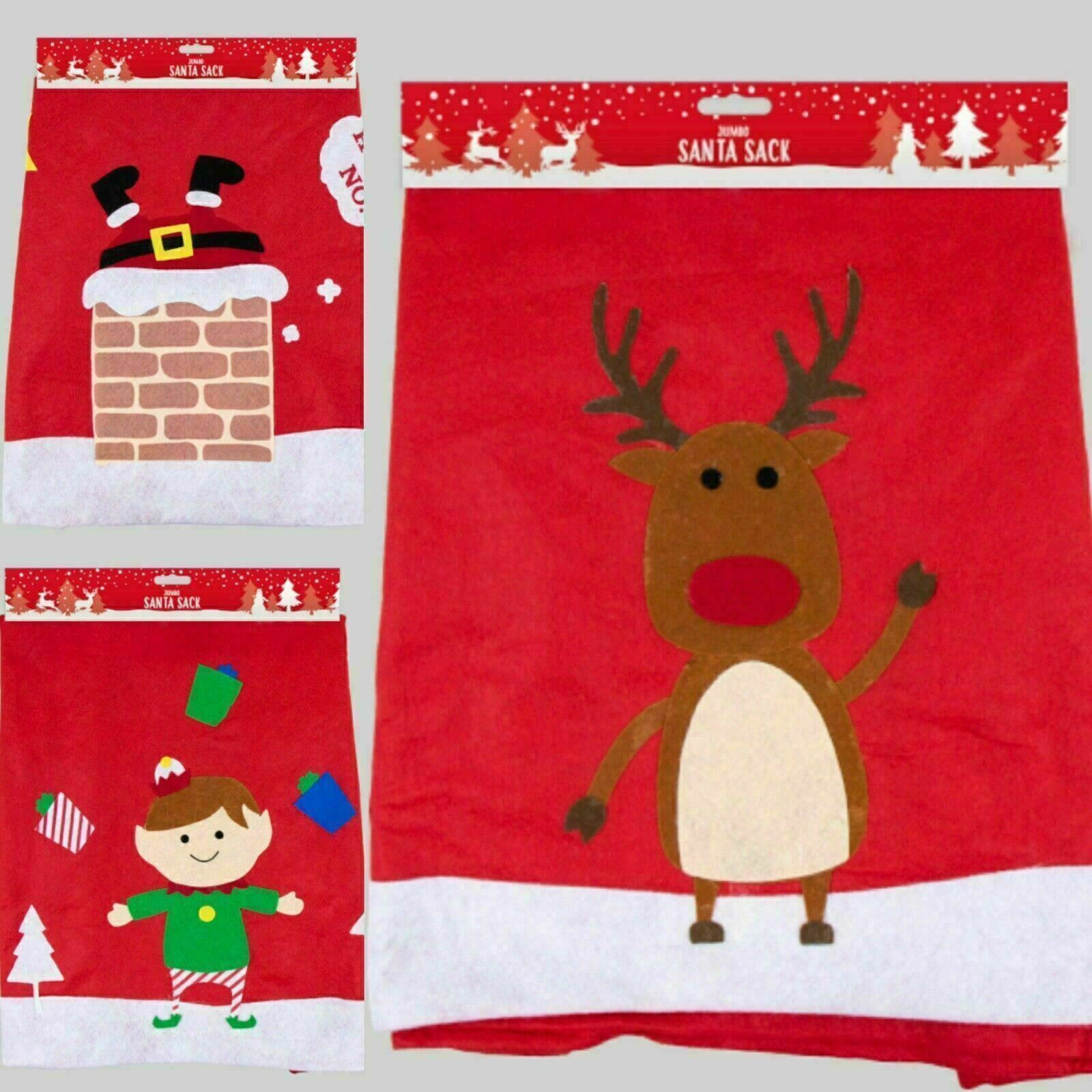 Christmas Stocking Xmas Santa Sack Jute Velvet Luxury Stockings Gift Bags Decor - Picture 2 of 38