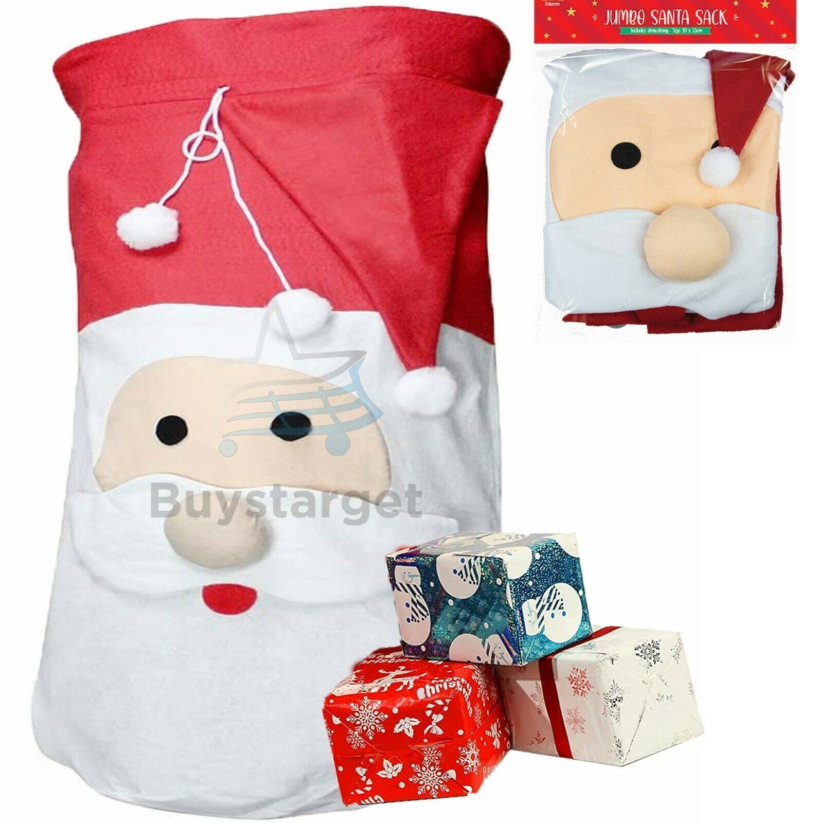 Christmas Stocking Xmas Santa Sack Jute Velvet Luxury Stockings Gift Bags Decor - Picture 25 of 38
