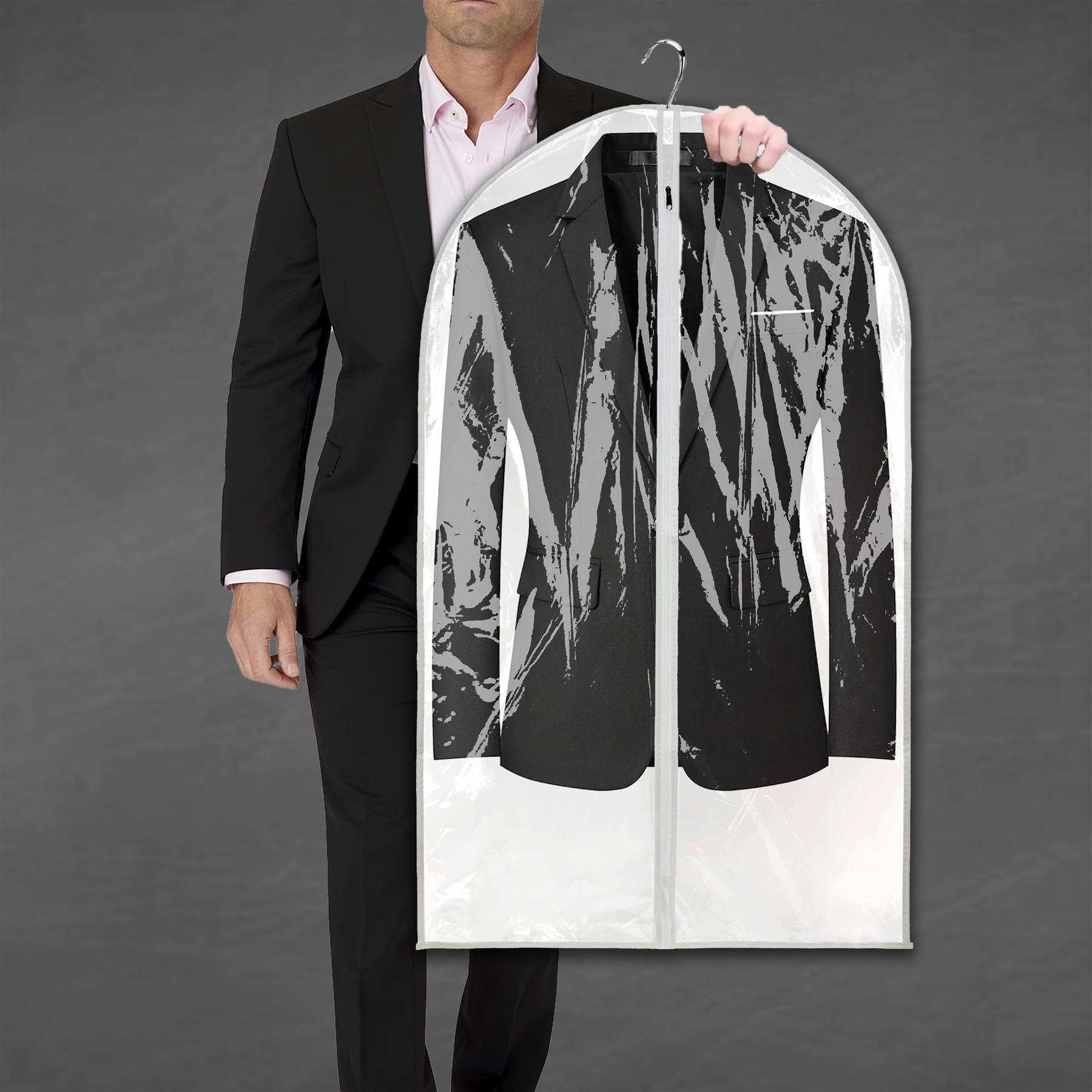 Suit Cover Bags Travel Storage Long Zipped Dress Covers Garment Bag Premium UK - Picture 59 of 89