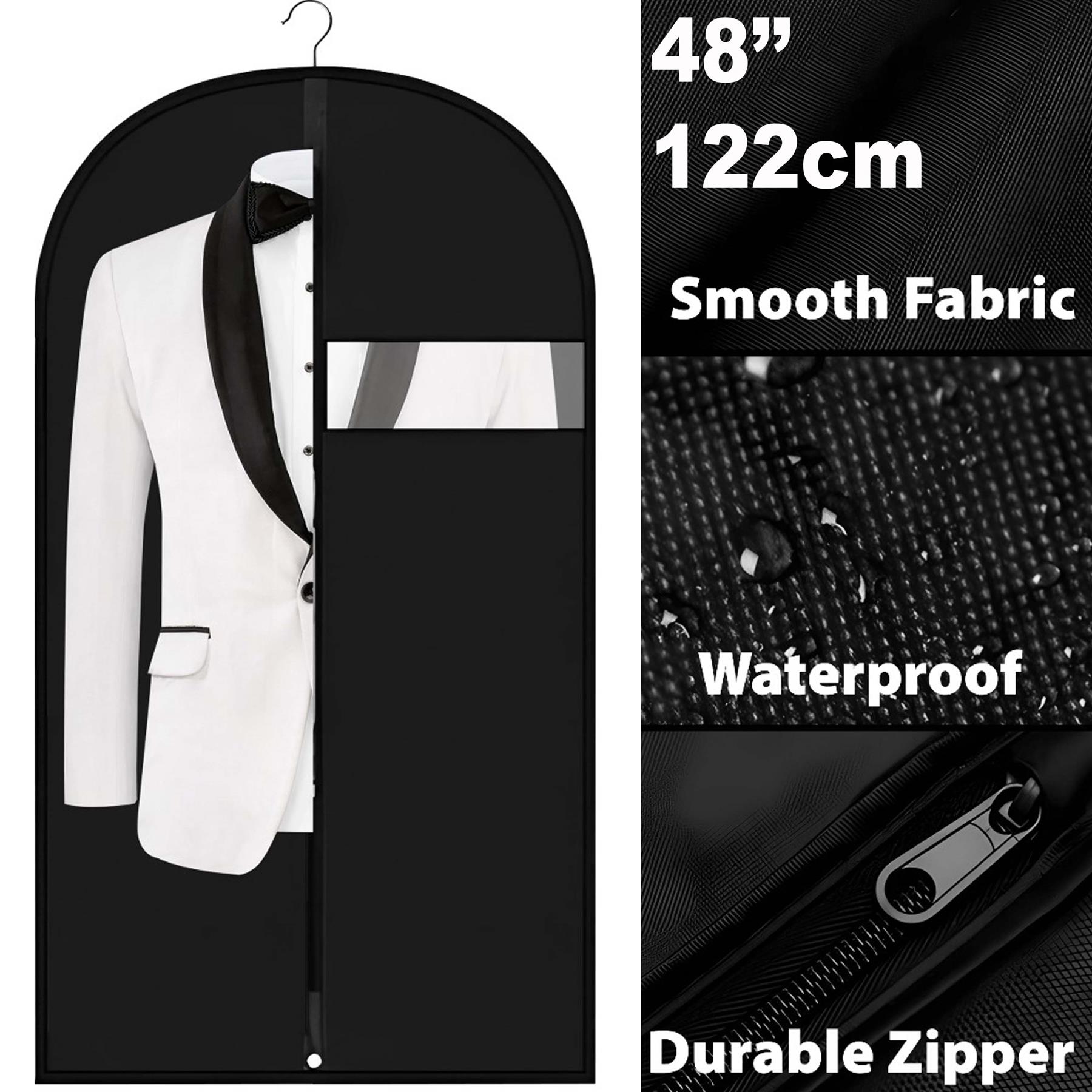 Suit Cover Bags Travel Storage Long Zipped Dress Covers Garment Bag Premium UK - Picture 20 of 89