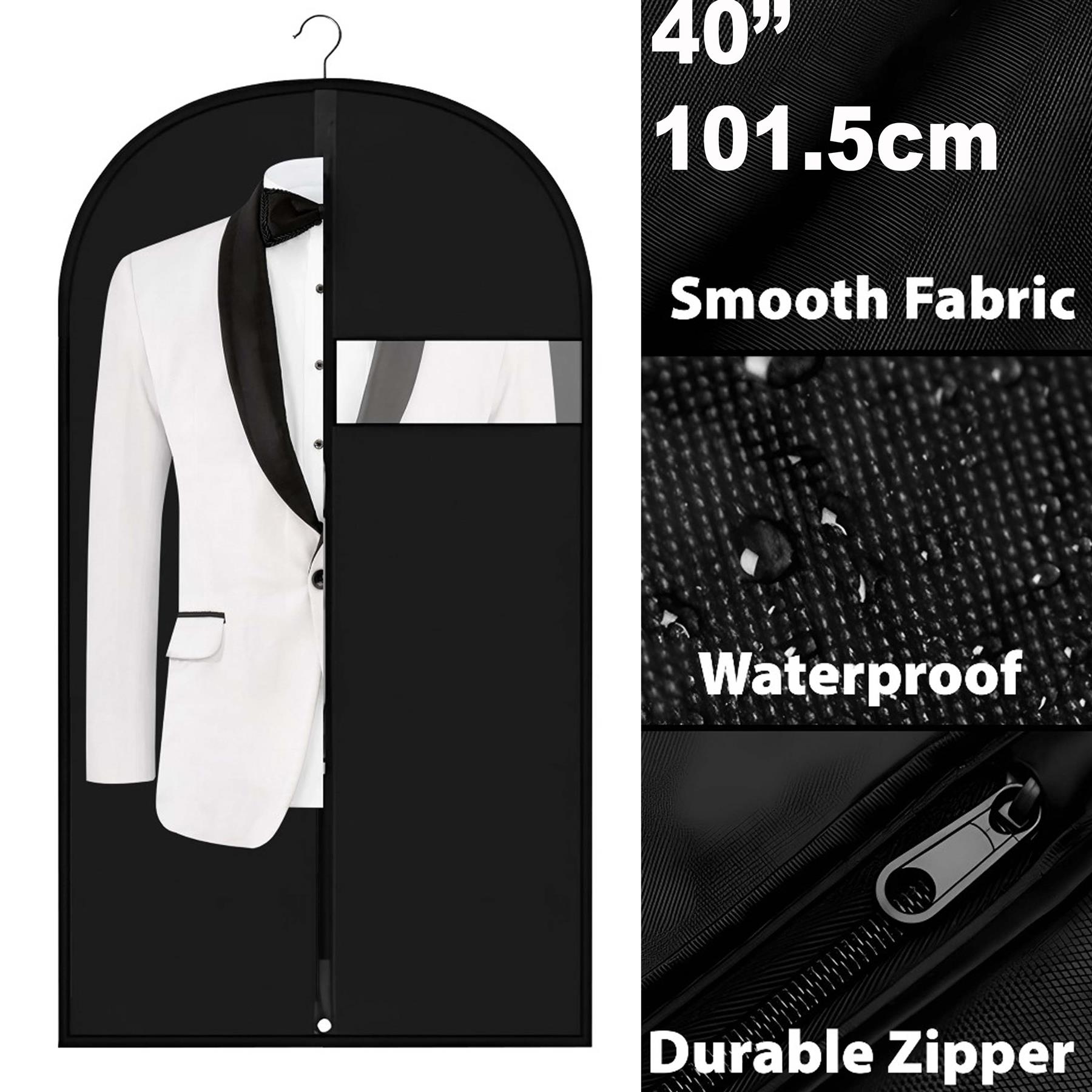 Suit Cover Bags Travel Storage Long Zipped Dress Covers Garment Bag Premium UK - Picture 9 of 89