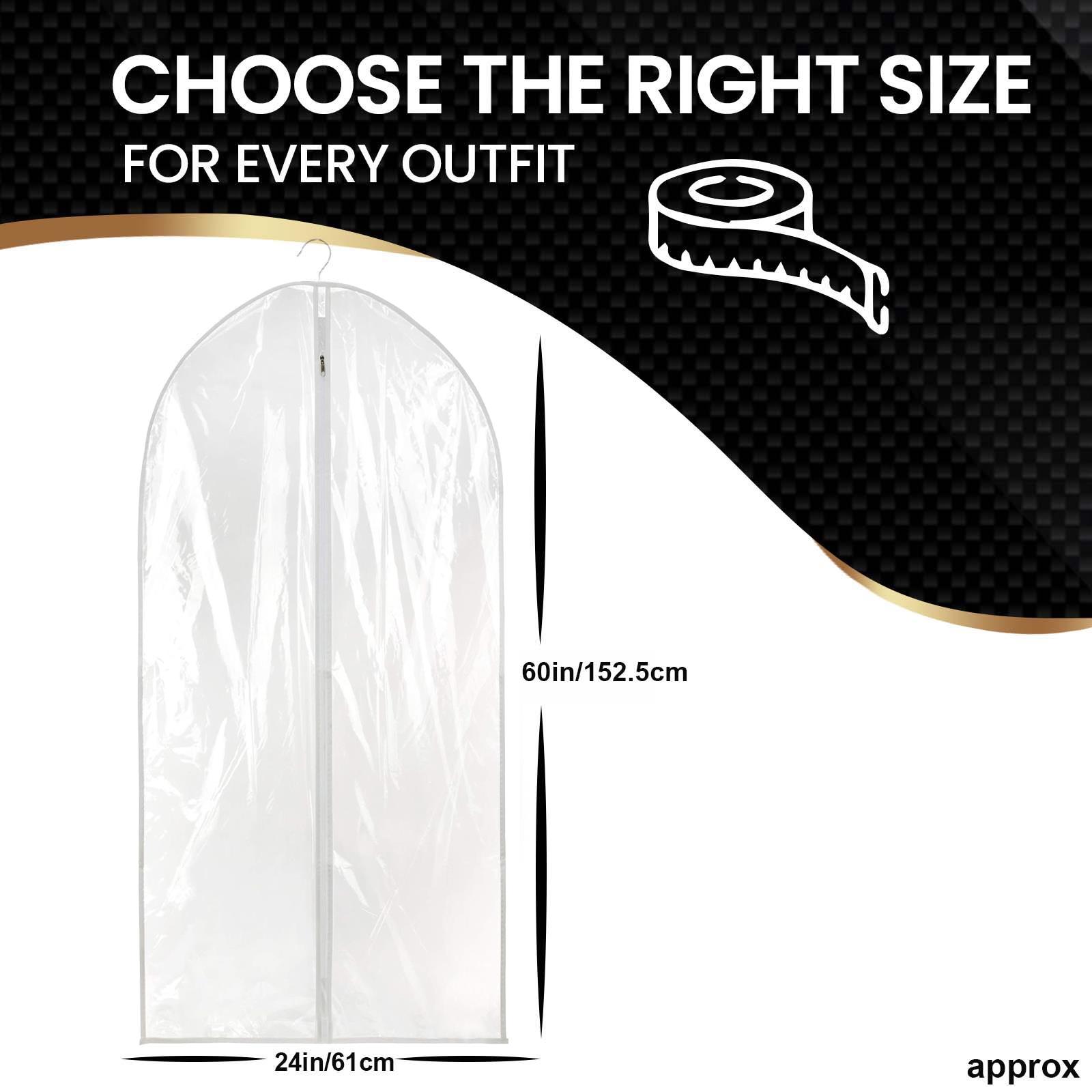 Suit Cover Bags Travel Storage Long Zipped Dress Covers Garment Bag Premium UK - Picture 70 of 89