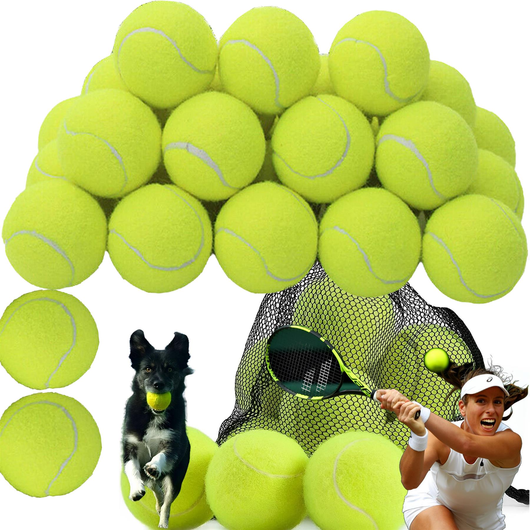 1-24 Tennis Balls High Quality Sports Outdoor Cricket Beach Dog Fetch Toy Ball - Picture 9 of 18