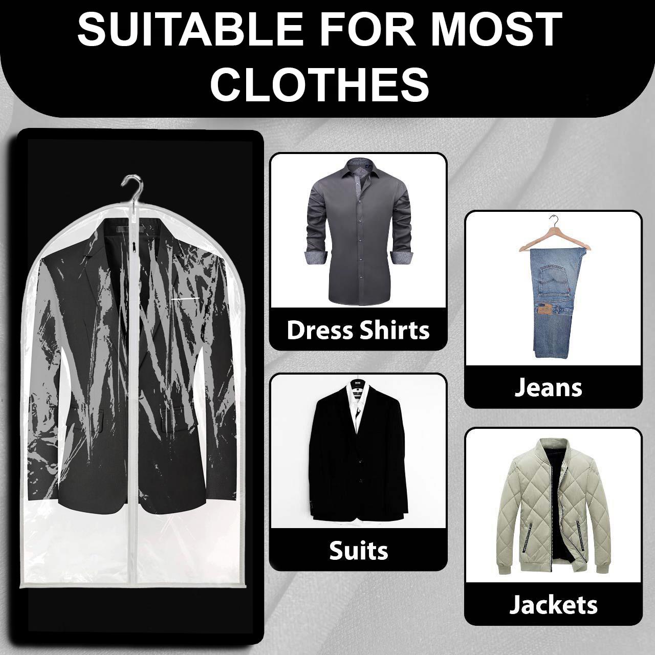 Suit Cover Bags Travel Storage Long Zipped Dress Covers Garment Bag Premium UK - Picture 58 of 89