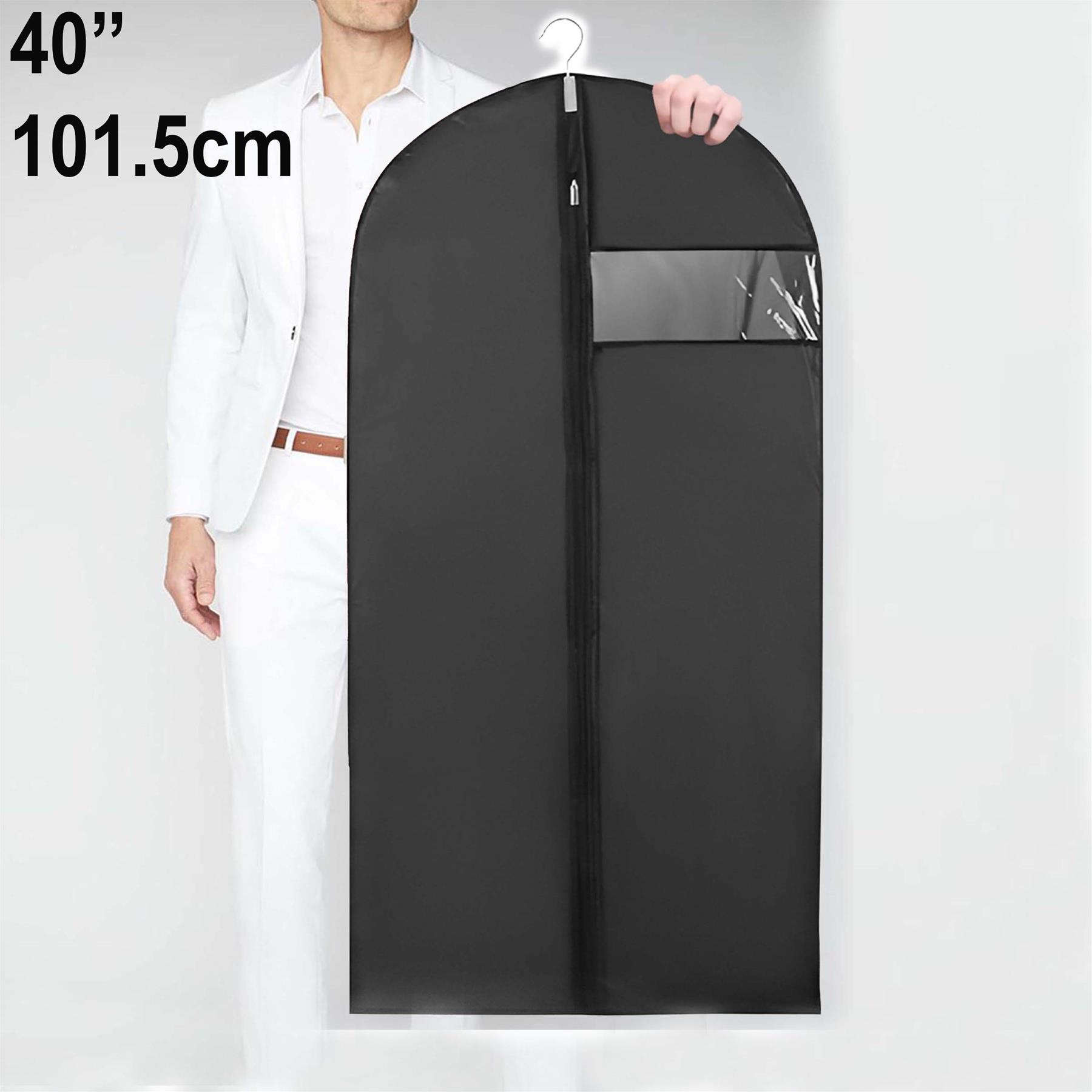Suit Cover Bags Travel Storage Long Zipped Dress Covers Garment Bag Premium UK - Picture 2 of 89
