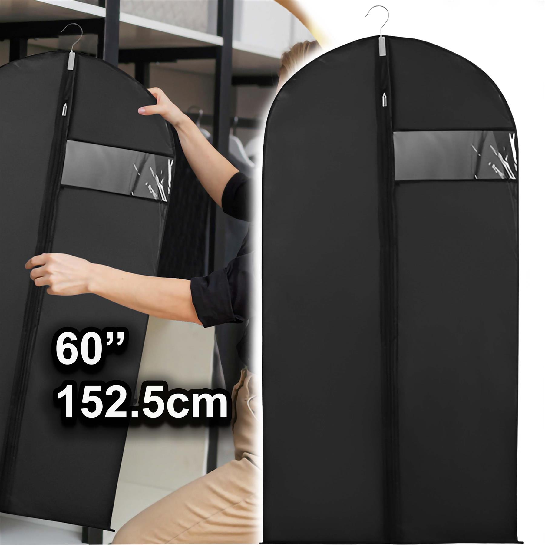 Suit Cover Bags Travel Storage Long Zipped Dress Covers Garment Bag Premium UK - Picture 33 of 89
