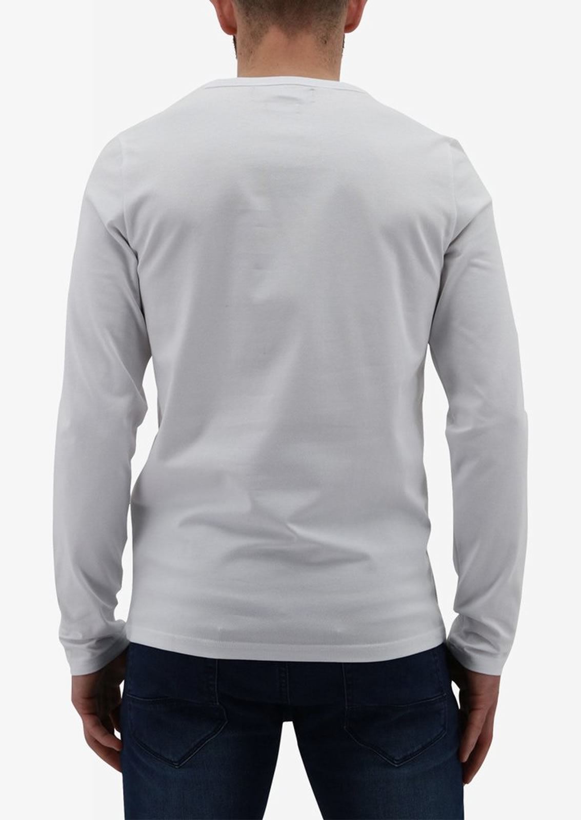 Né riche homme jaspe sanguin V-Neck T-shirt à manches longues