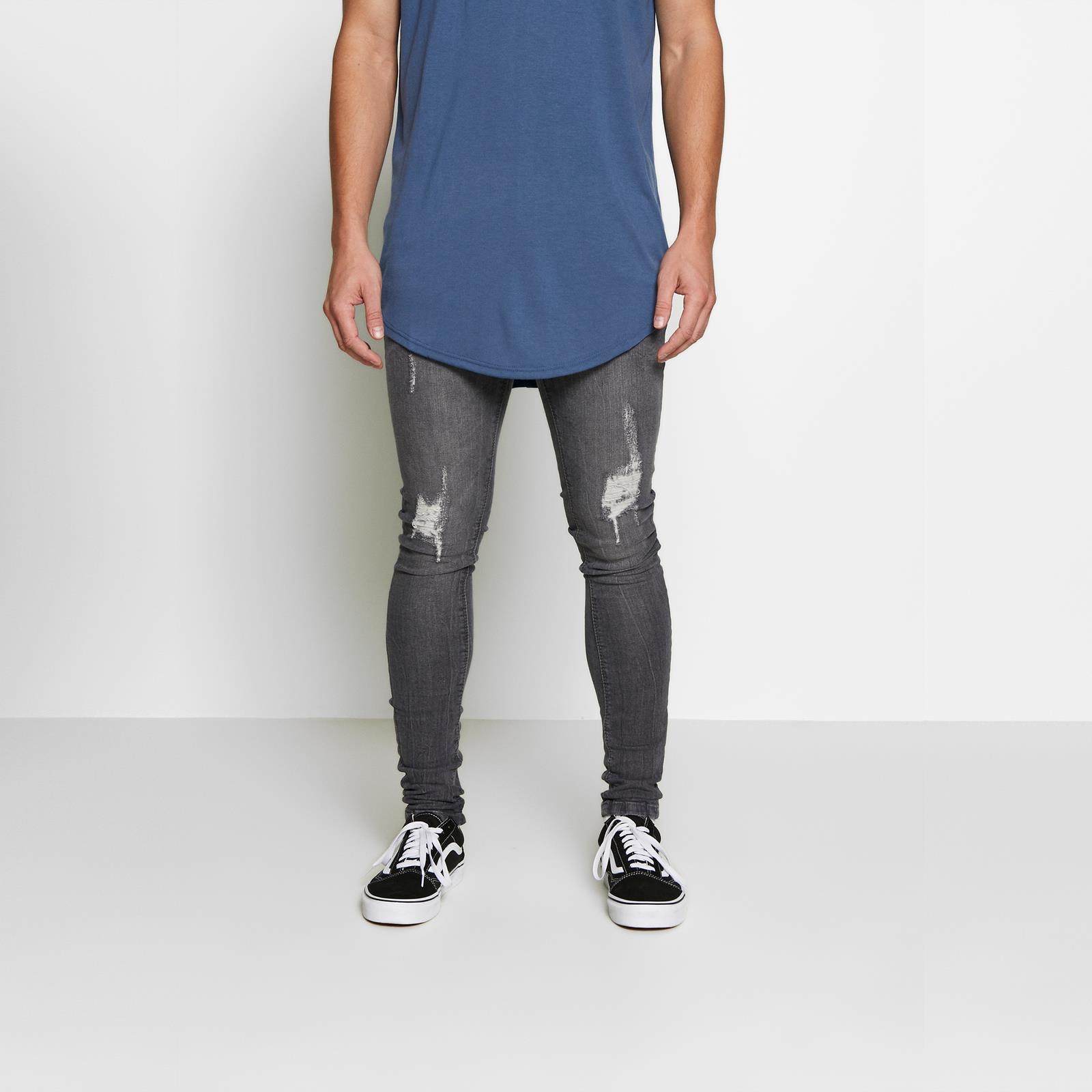 distressed black skinny jeans men