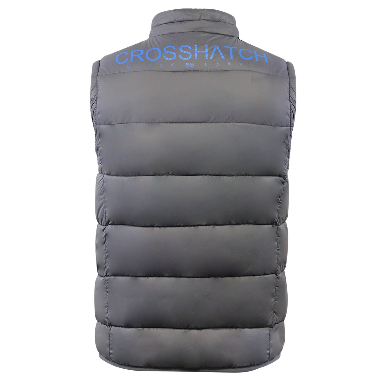 Mens Gilet Jacket Crosshatch Awesleeve Funnel Neck Zip Up Bodywarmer | eBay