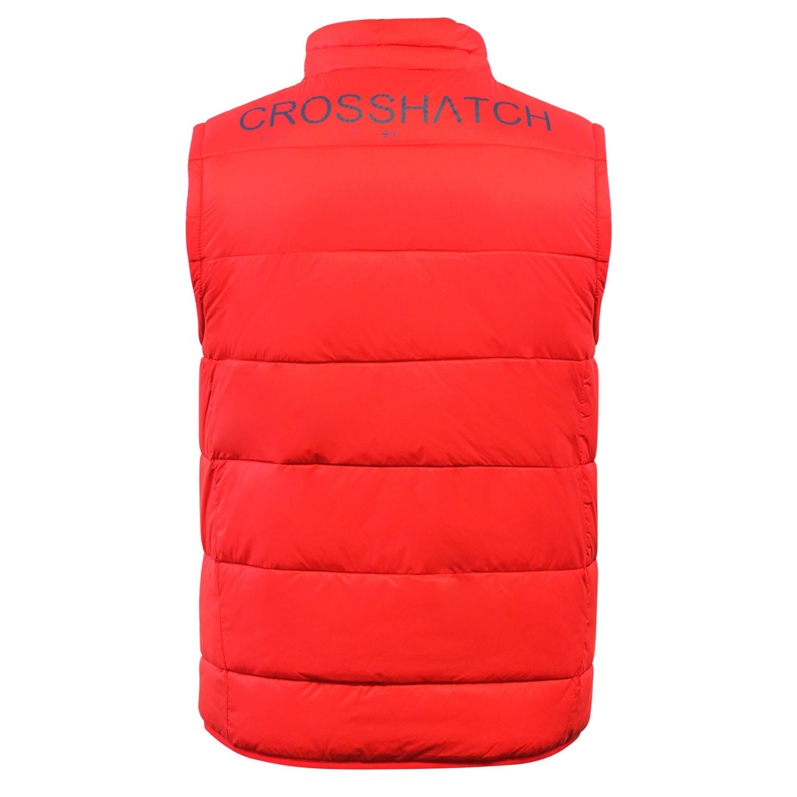 Mens Gilet Jacket Crosshatch Awesleeve Funnel Neck Zip Up Bodywarmer | eBay