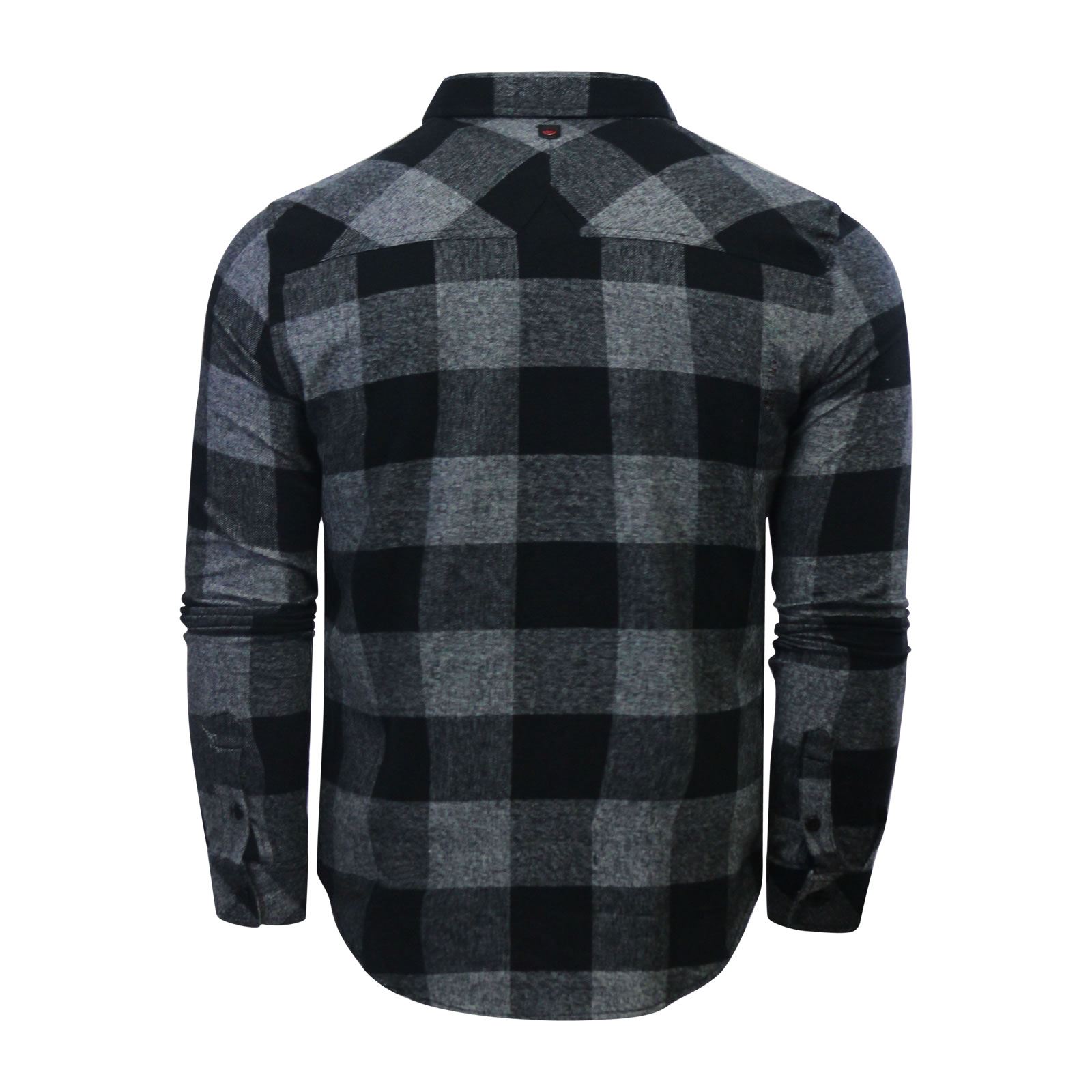 Duck /& Cover Chapman Mens Check Shirt Flannel Brushed Cotton Collared Casual Top