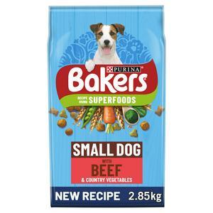 Bakers Small Dog Dry Dog Food Beef & Veg 2.85kg