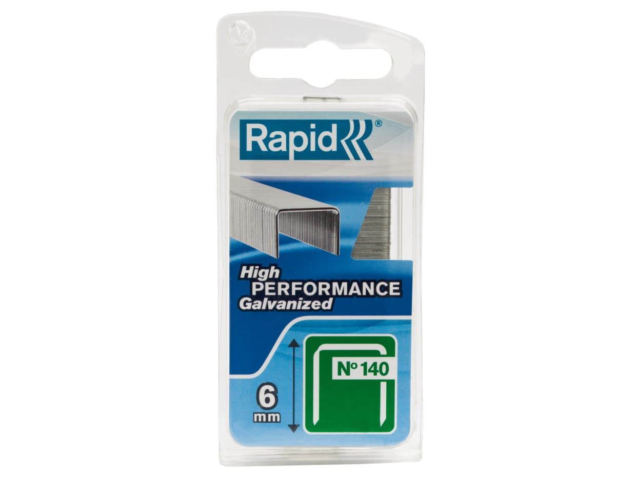 Rapid RPD1406 140//6 6mm Galvanised Staples Box 2000