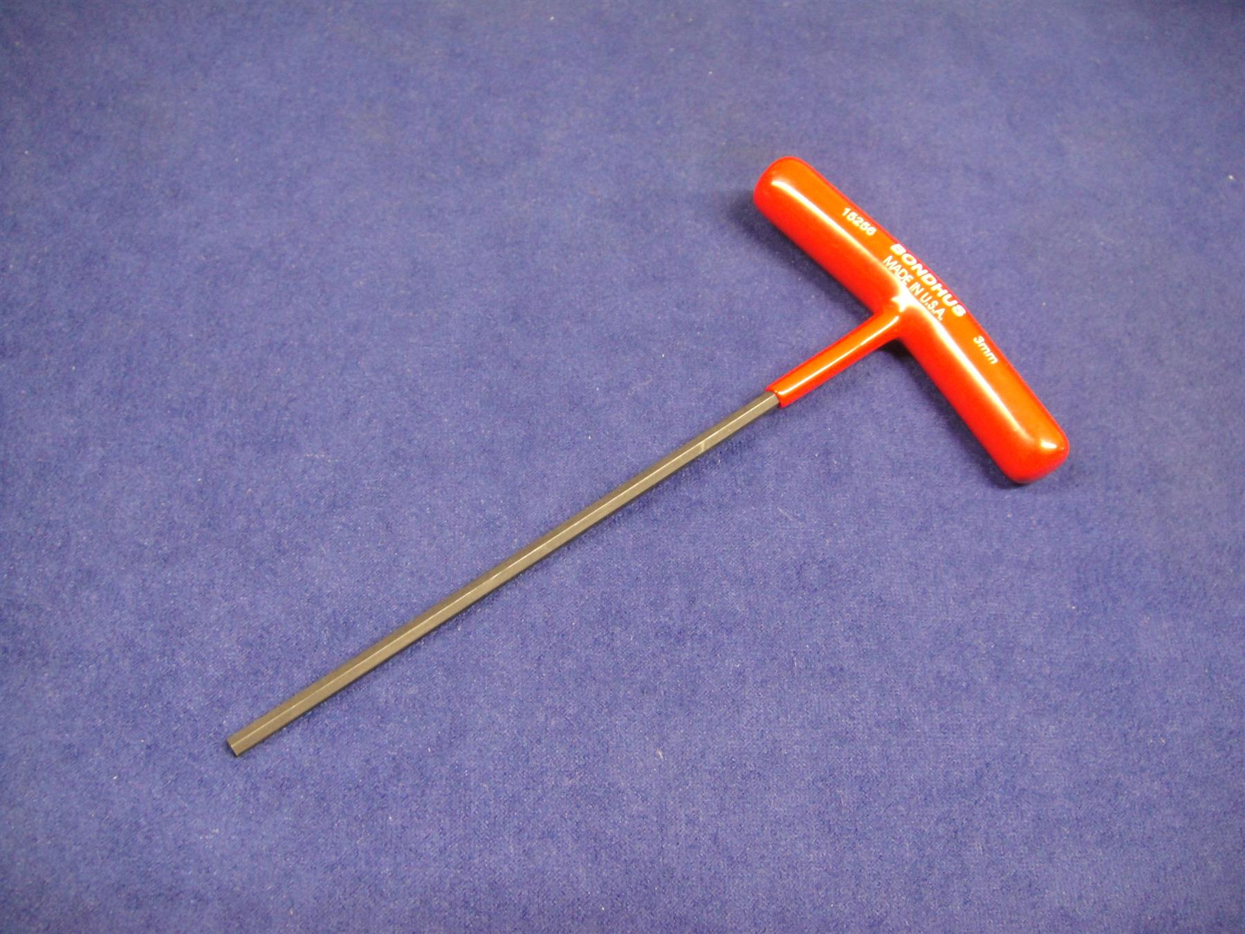 Bondhus Hexagon/Hex/Allen Key T Handle L 100mm 4" Long 2mm 2.5mm 3mm