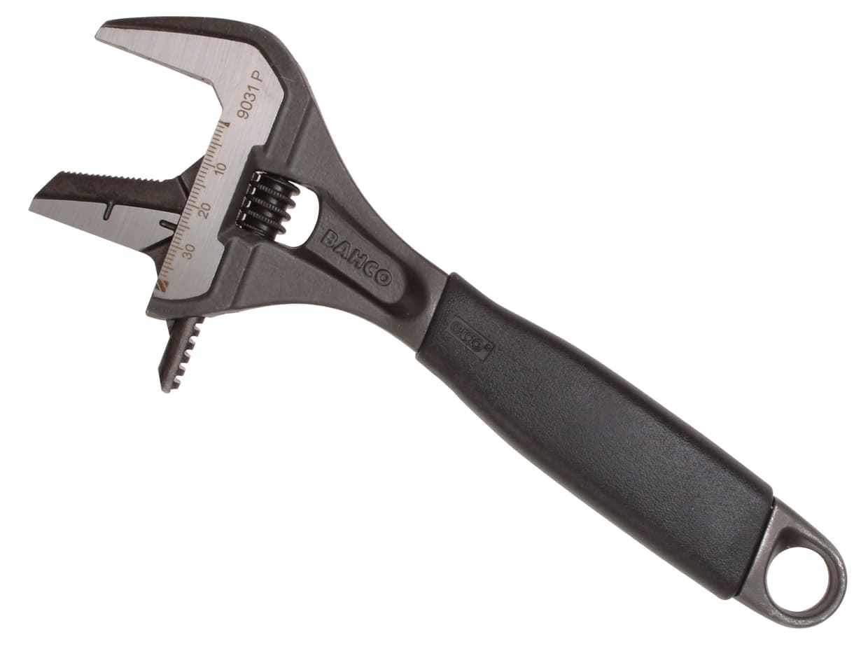 Bahco Adjustable Spanner Wrench 9031P Extra Wide REVERSIBLE Jaw 38mm 8