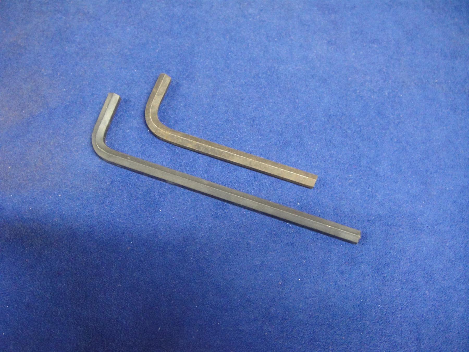 1 @ 4mm A//F SECURITY HEX ALLEN L SHAPE KEY WITH HOLE FOR PIN 90 DEG HEXAGON PIN