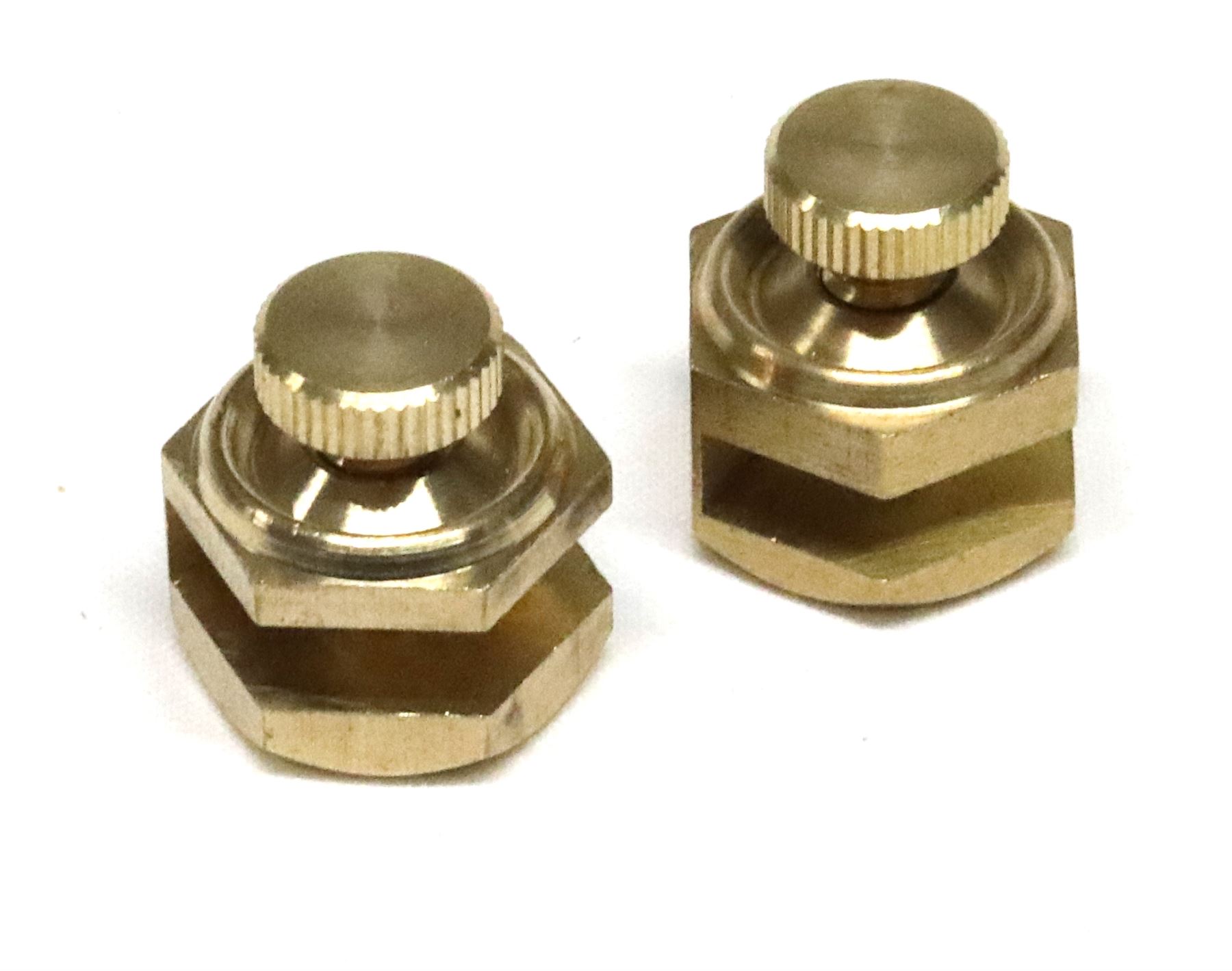 Barnwell Pair of Brass Stair Gauges for Framing Carpenters Square
