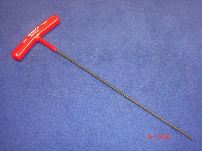 Bondhus Hexagon/Hex/Allen Key T Handle L 180mm 7" Long 2mm 2.5mm3mm 4mm