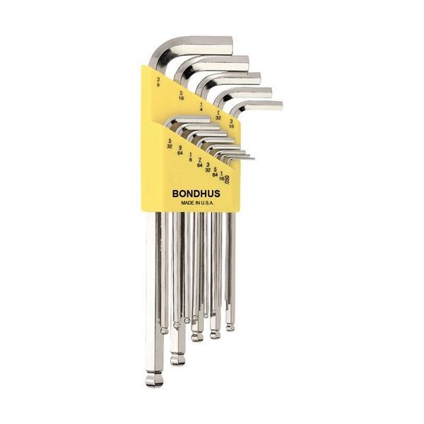 Bondhus briteguard bille imperial set hex clé allen 13 pc BLX13B 0.50-3//8/"