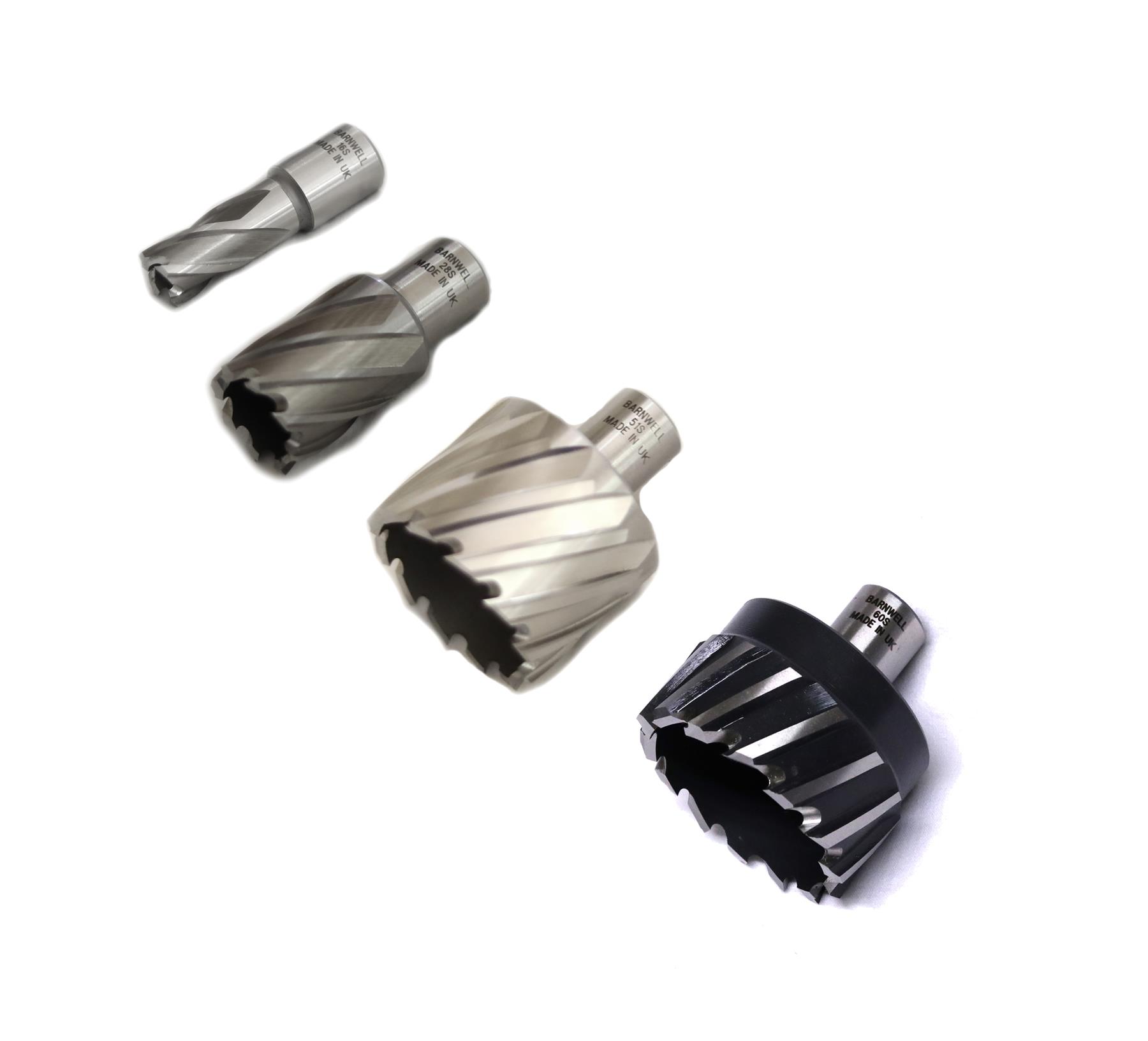 Barnwell Short Annular HSS Broach Hole Bit Cutter For Mag Drill