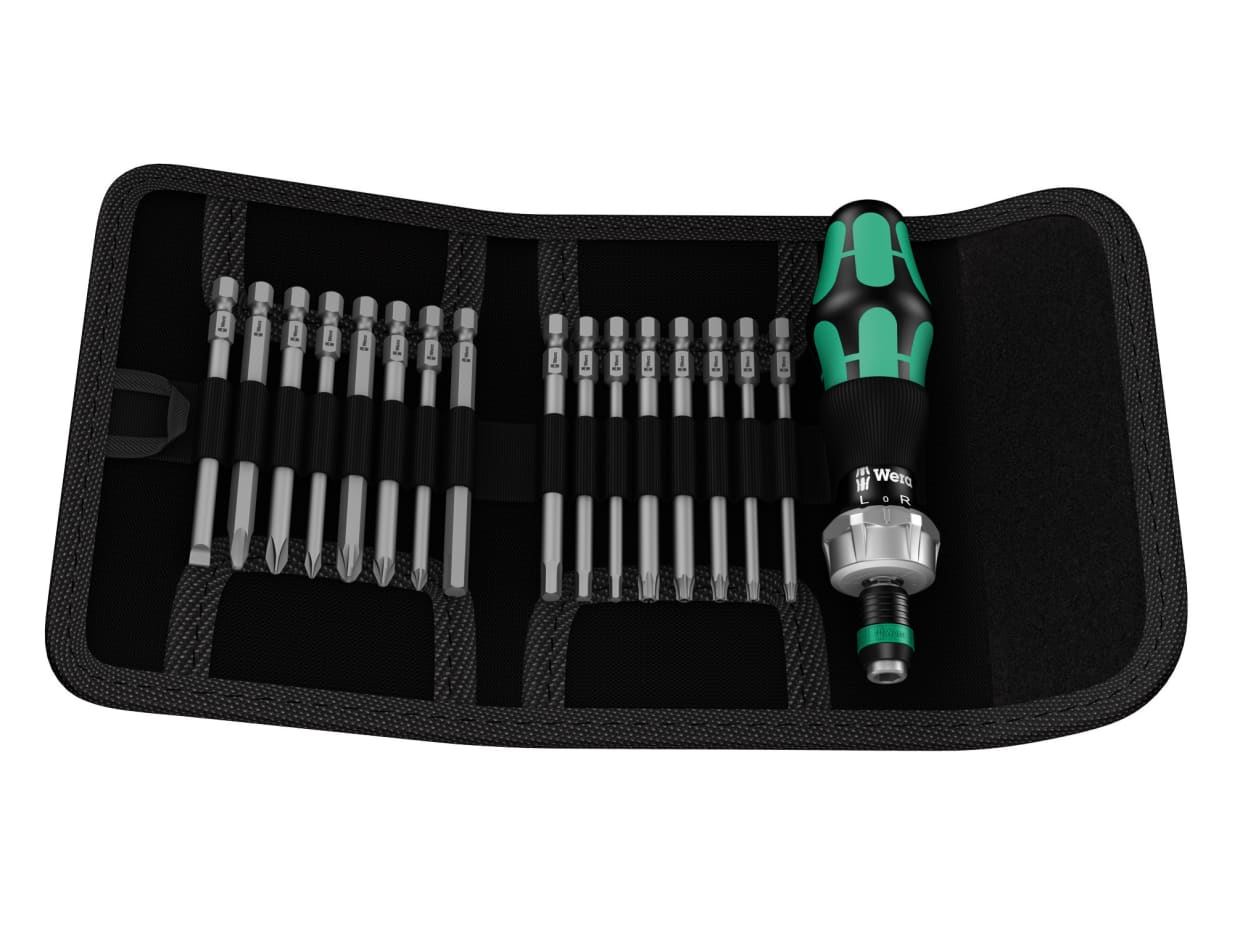 Bit Set 7 Piece Wera Kraftform Kompakt Ratcheting Bit Holder Screwdriver