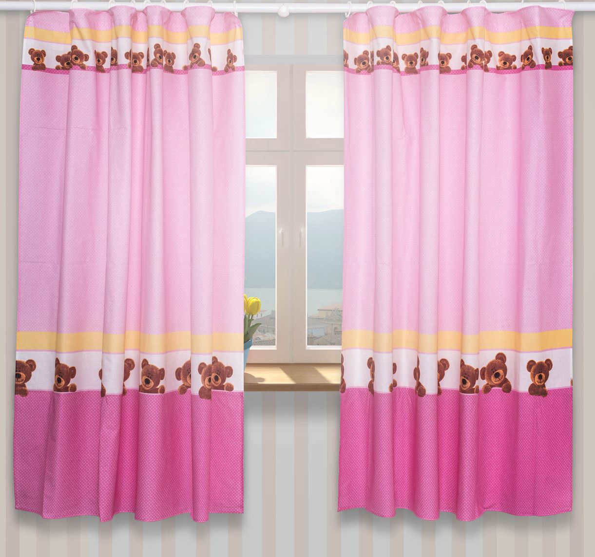 Junior Kids Baby Room Nursery Window Curtains Tape Pencil Pleat Tiebacks Pattern eBay