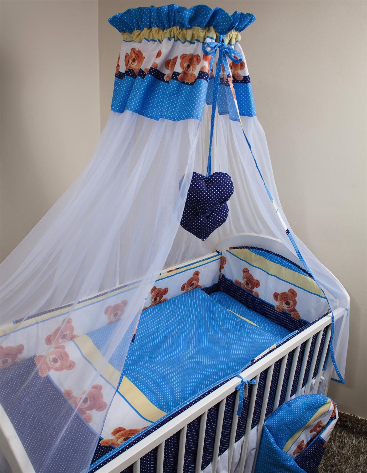 CHIFFON CANOPY DRAPE MOSQUITO NET + HOLDER FITS BABY NURSERY COT BED eBay