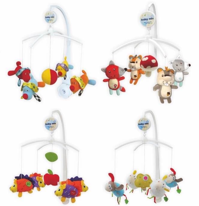 Baby Nursery Cot / Crib Mobile Toy with Soothing Musical Lullaby Sounds