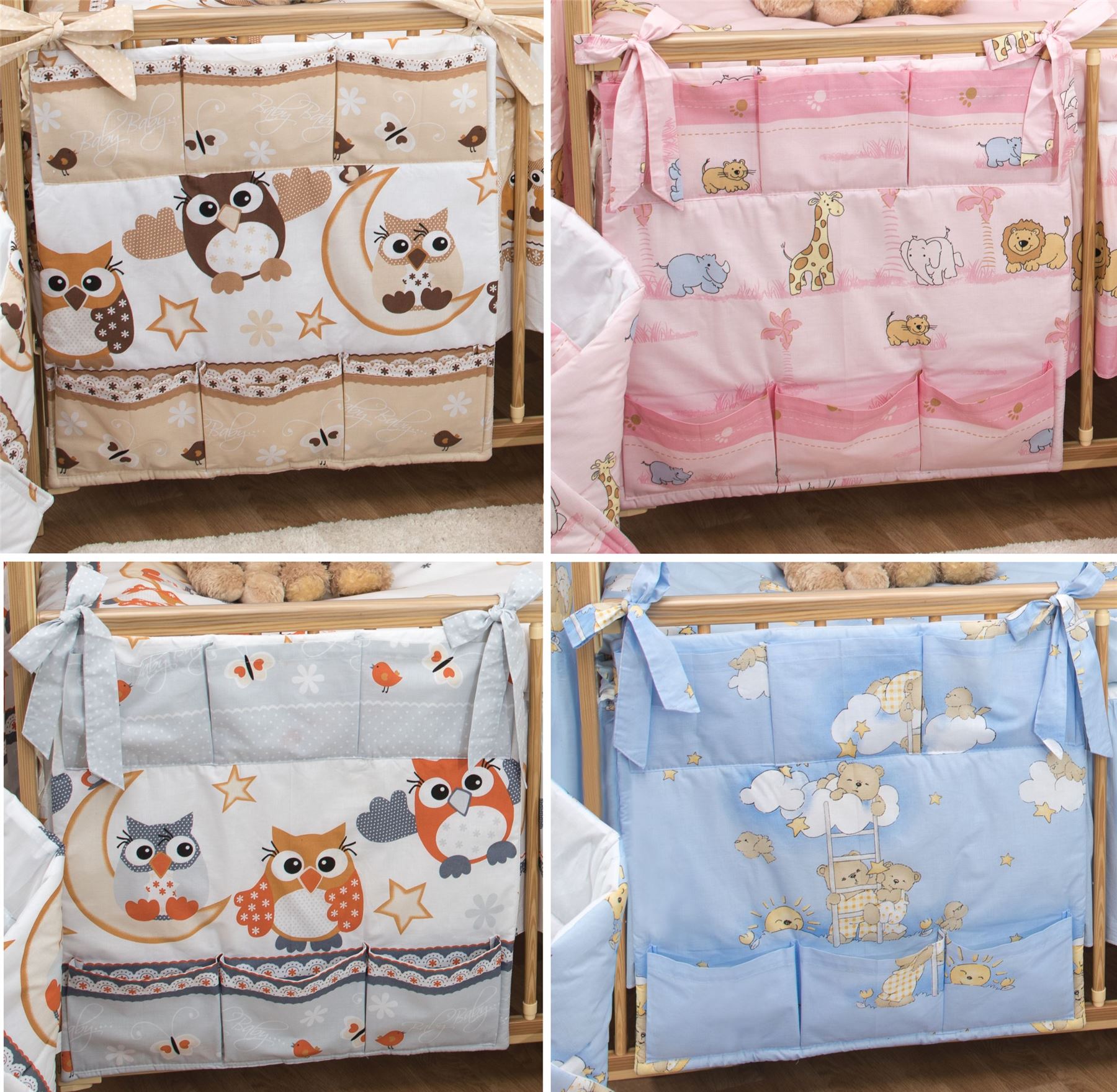 Nursery Baby Cot Tidy / Organiser for Cot/ Cotbed/ Cot Bed eBay
