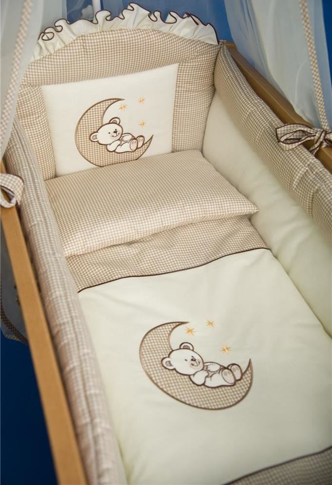 10 Piece Crib Baby Bedding Set 90x40 cm Fits Swinging Rocking Cradle