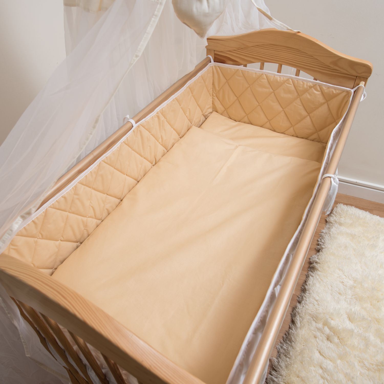 BABY CRIB, COT BUMPER 2 3 4 Sided Quilted Large Bars All Cots Cotbed eBay