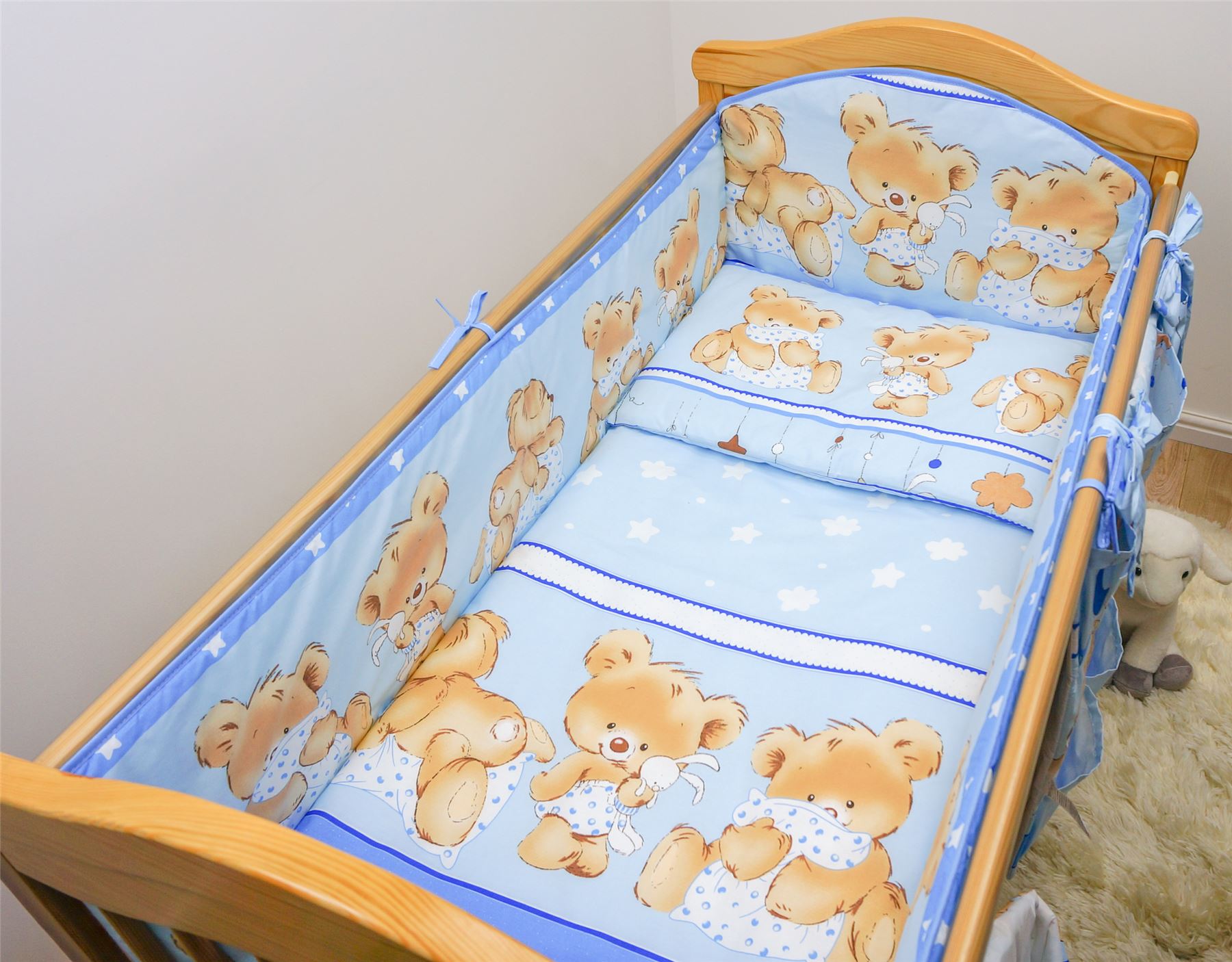all round padded cot bumper