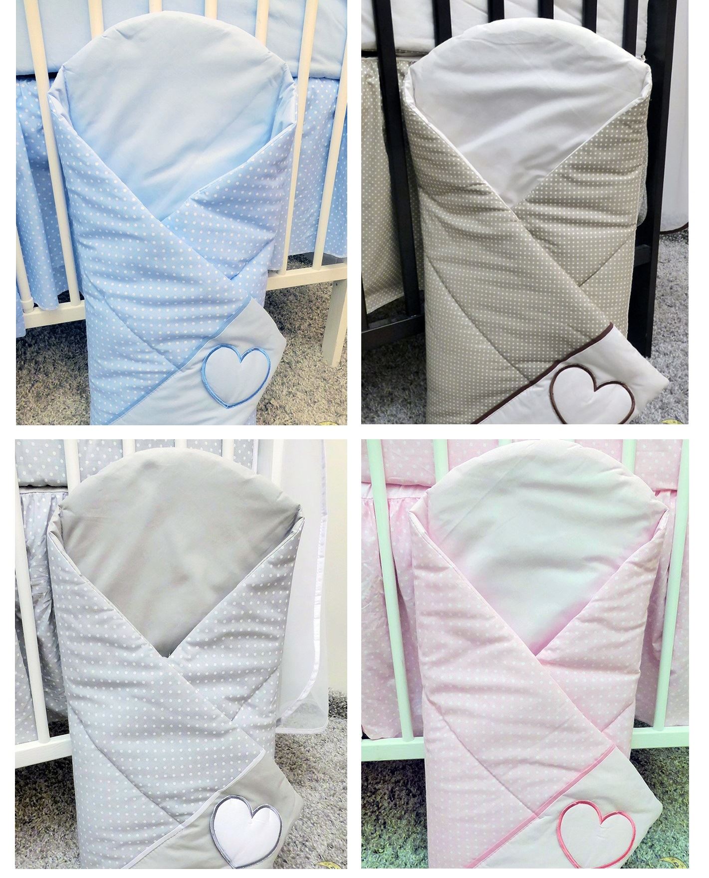 Swaddle Wrap Newborn Embroidered Cotton Quilt Blanket Baby Swaddling