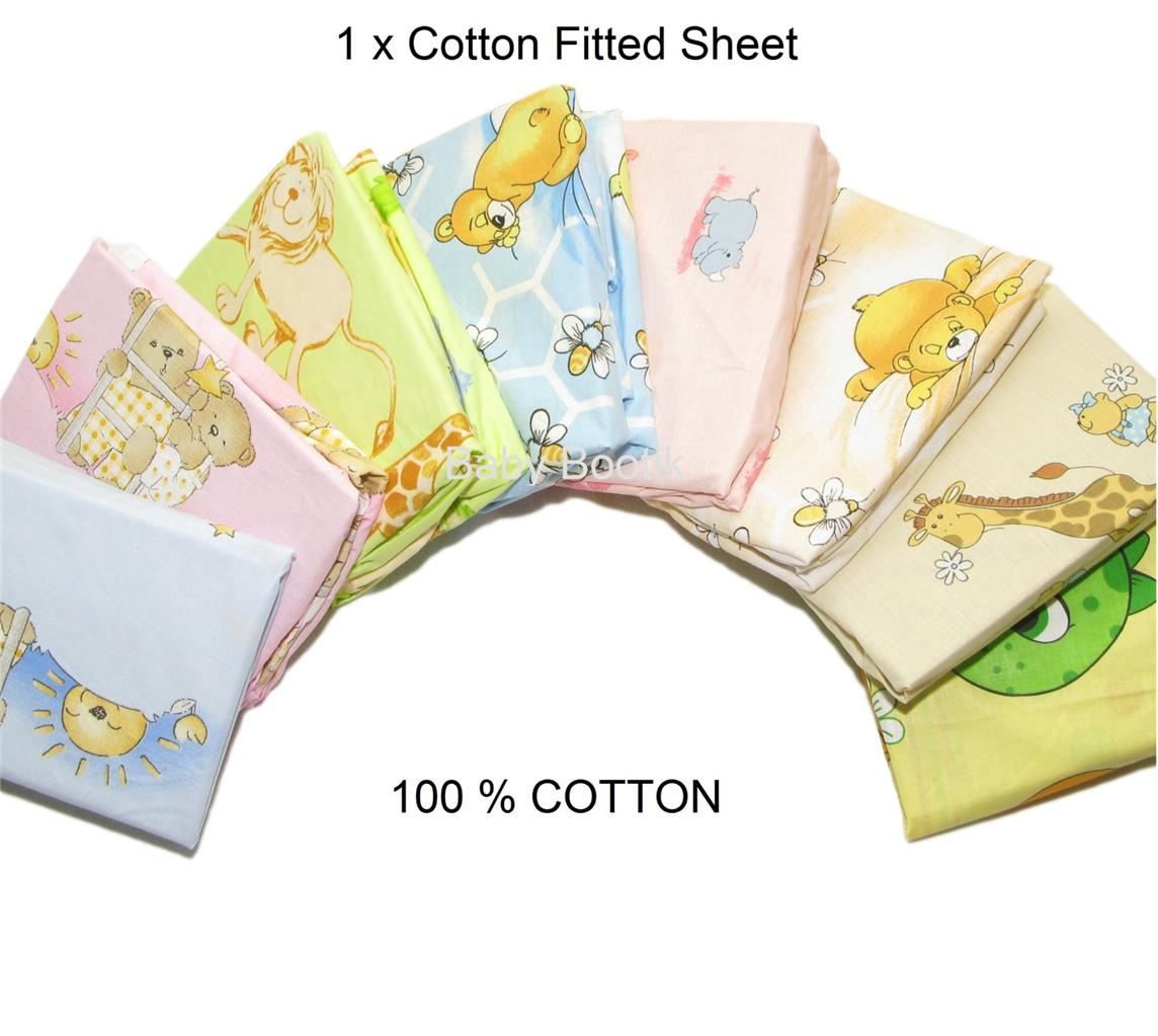 cot bed fitted sheet size
