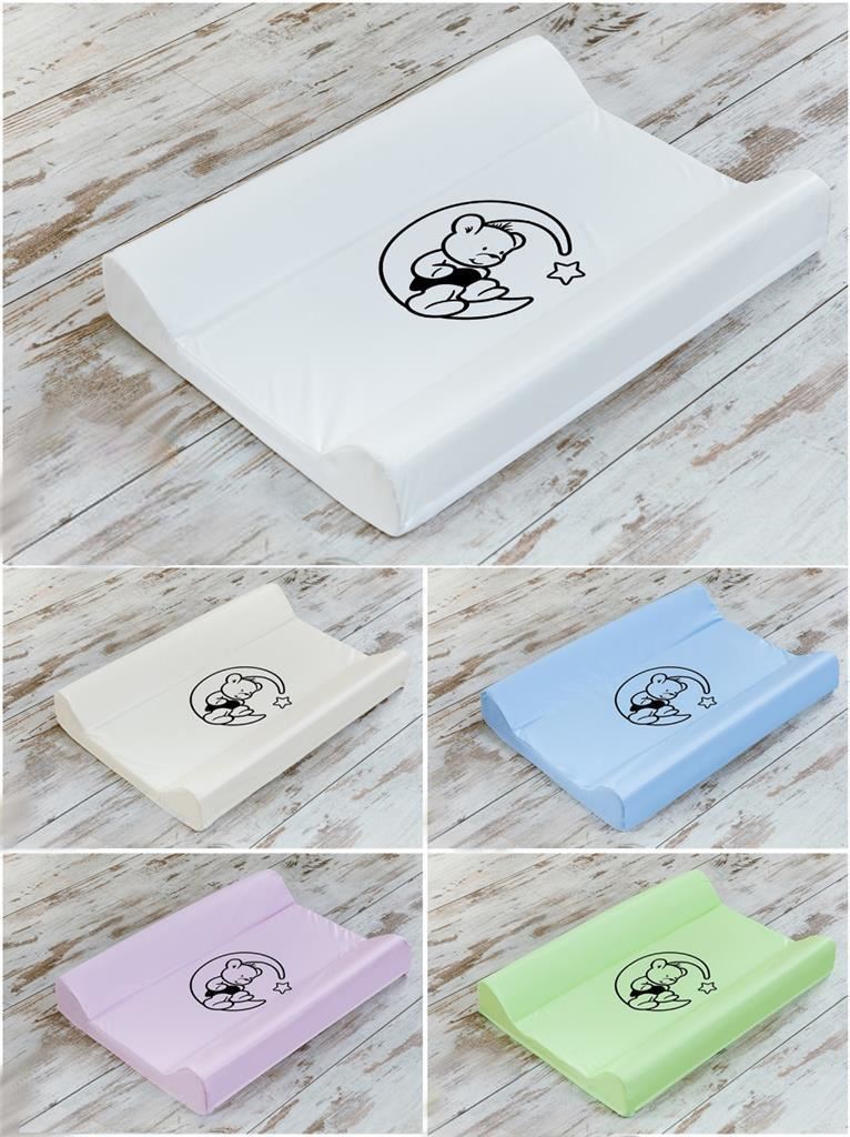 HARD BASE BABY CHANGING MAT / UNIT ( COT TOP CHANGER 70 x 50 ) TEDDY ON